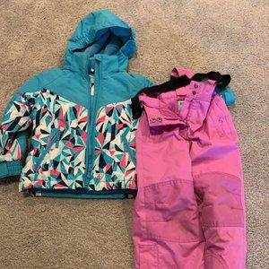 3-4T Kids Winter Jacket & Snow Pants Set